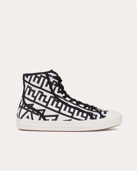 fendi domino sneakers high top|fendi monster slip on sneakers.